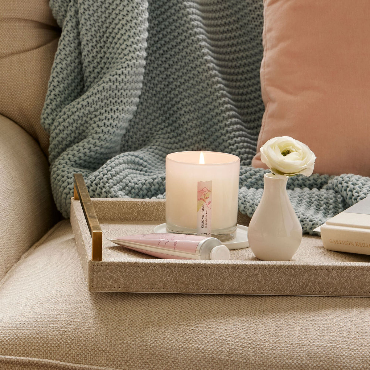 Kimono Rose Candle