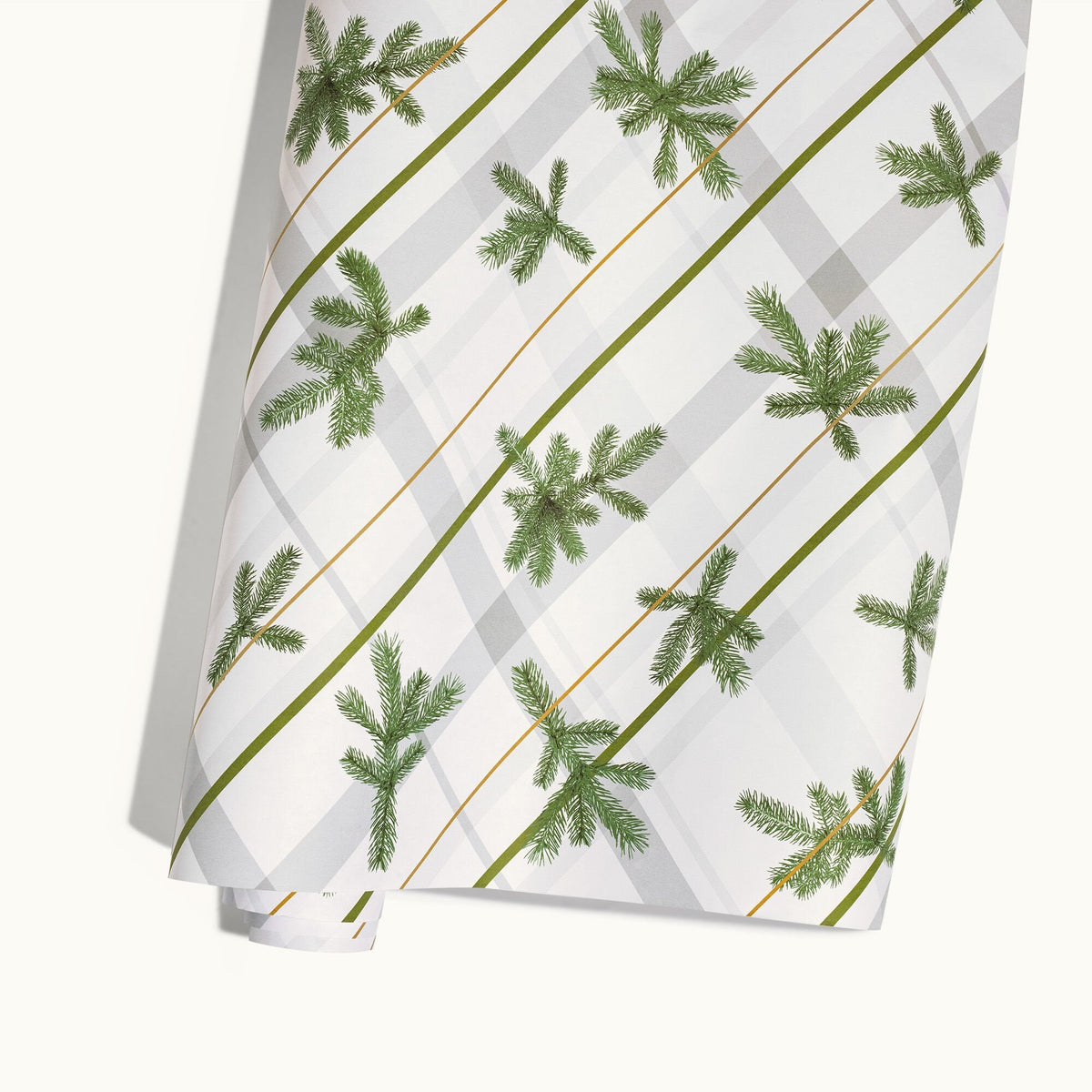 Frasier Fir® Frosted Plaid Wrapping Paper, 2 Pack